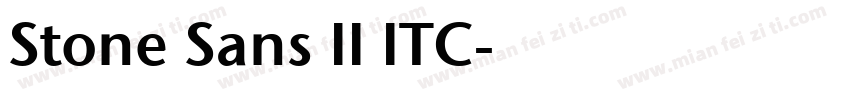 Stone Sans II ITC字体转换